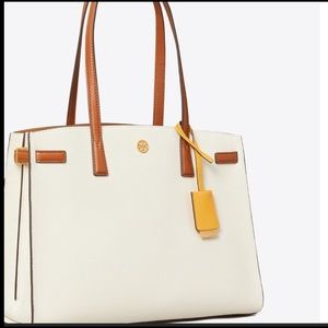 Tory Burch Walker Color-block Leather Satchel